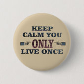 やる気を起こさせる引用文 缶バッジ (正面)