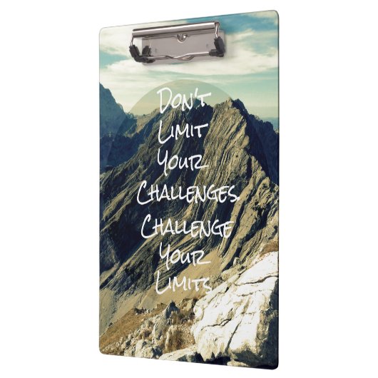 やる気を起こさせる引用文:限界に挑戦 クリップボード (左)