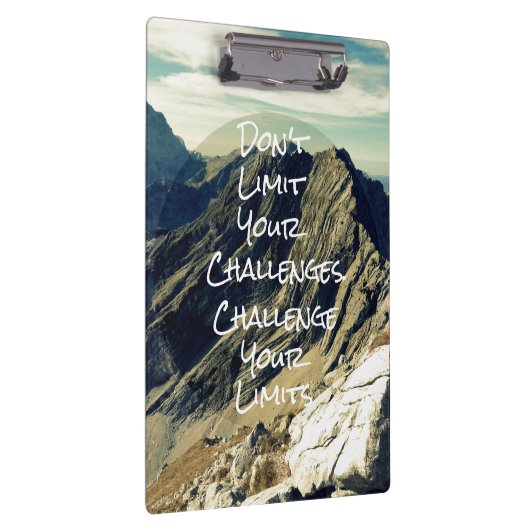 やる気を起こさせる引用文:限界に挑戦 クリップボード (右)