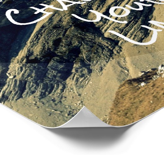 やる気を起こさせる引用文：限界に挑戦 ポスター (角)