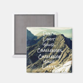 やる気を起こさせる引用文:限界に挑戦 マグネット (正面/裏面)