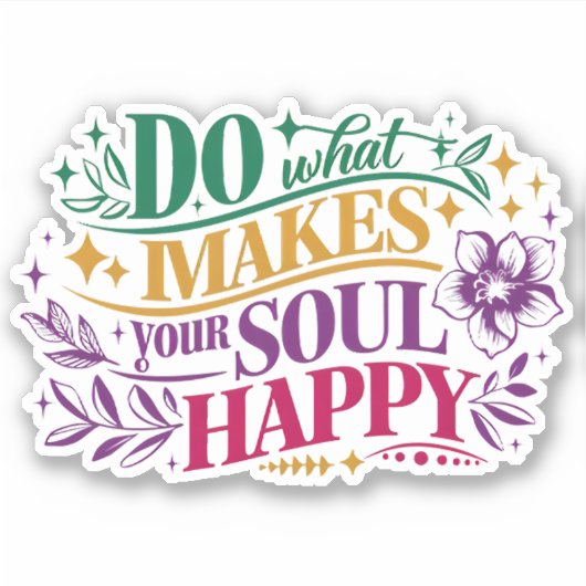 やる気を起こさせる引用文 – 魂を作る事をする シール (正面)