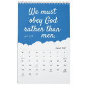 やる気を起こさせる引用文 | 2025年イギリスの短い聖書の詩 カレンダー (3月 2027)