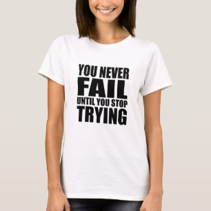 やる気を起こさせる引用文 Tシャツ