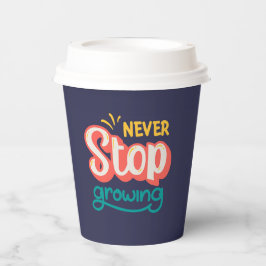 やる気を起こさせる引用文Lカラフルスタイリッシュ モダン 紙コップ