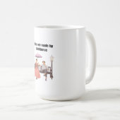 やる気を起こさせる引用文Tシャツ コーヒーマグカップ (正面右)