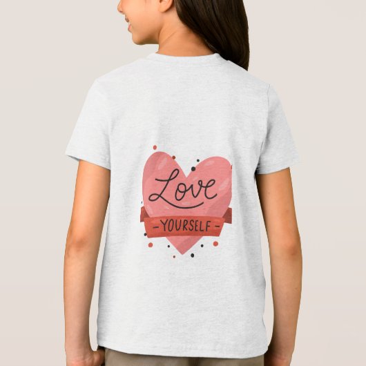 やる気を起こさせる引用文Tシャ子供へツ – インスパイア トライブレンドTシャツ (裏面)