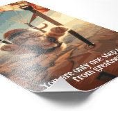 やる気を起こさせる感動的おもしろい猫ポスター フォトプリント            (角)