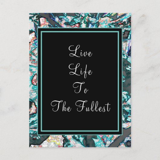 やる気を起こさせる感動的ことわざカスタム引用文 ポストカード (正面)