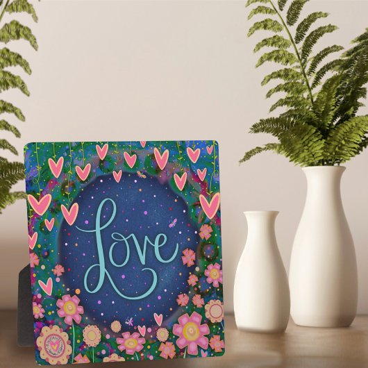 やる気を起こさせる感動的ハート フォトプラーク