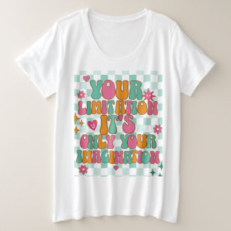 やる気を起こさせる感動的元気 プラスサイズTシャツ