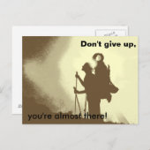 やる気を起こさせる感動的勇気付けられる ポストカード (正面/裏面)