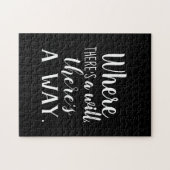 やる気を起こさせる感動的引用文ことわざタイポグラフィ ジグソーパズル (横)