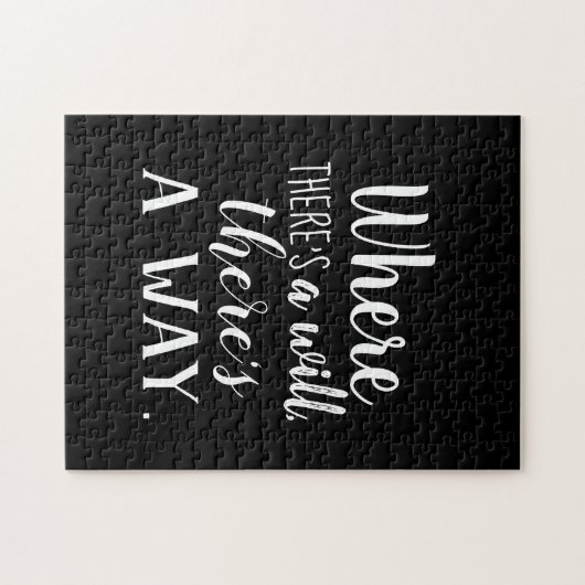 やる気を起こさせる感動的引用文ことわざタイポグラフィ ジグソーパズル (横)