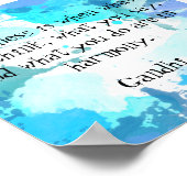 やる気を起こさせる感動的引用文プリント ポスター (角)