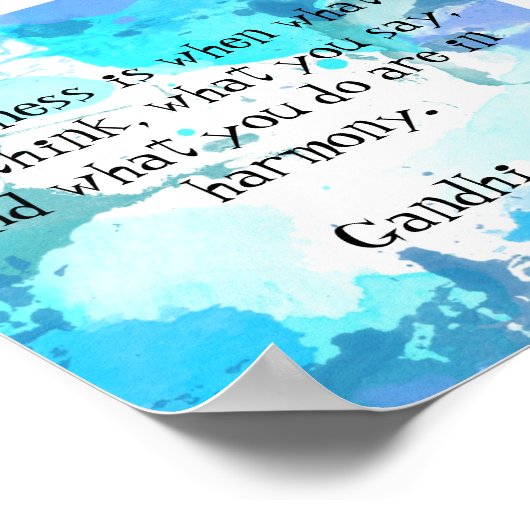 やる気を起こさせる感動的引用文プリント ポスター (角)