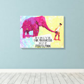 やる気を起こさせる感動的引用文 キャンバスプリント (インサイチュ (ウッドフロア))