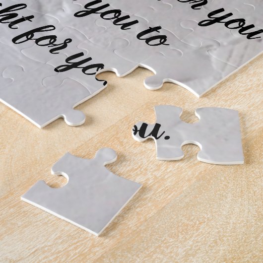 やる気を起こさせる感動的引用文 ジグソーパズル (側面)