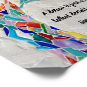 やる気を起こさせる感動的引用文 ポスター (角)