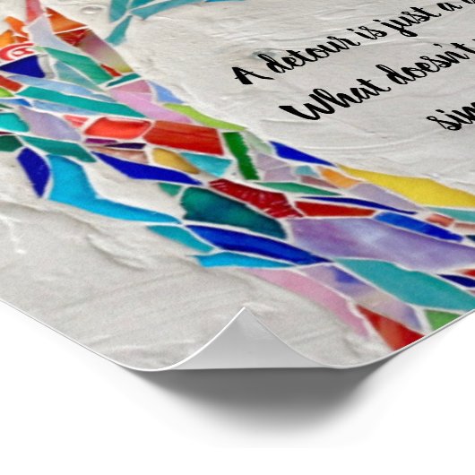 やる気を起こさせる感動的引用文 ポスター (角)