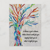 やる気を起こさせる感動的引用文 ポストカード (正面)