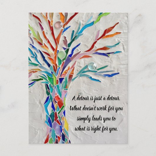 やる気を起こさせる感動的引用文 ポストカード (正面)