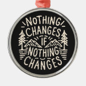 やる気を起こさせる感動的引用文 メタルオーナメント (正面)