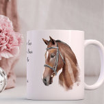 やる気を起こさせる感動的馬カスタム馬 コーヒーマグカップ<br><div class="desc">馬やる気を起こさせる感動的馬のカスタムコーヒーマグ、馬好きのための美しい贈り物</div>