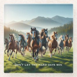 やる気を起こさせる感動的 ガラスコースター