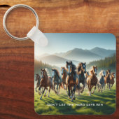 やる気を起こさせる感動的 キーホルダー (正面)