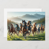 やる気を起こさせる感動的 ポストカード (正面/裏面)