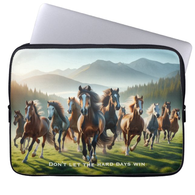 やる気を起こさせる感動的 ラップトップスリーブ (正面)