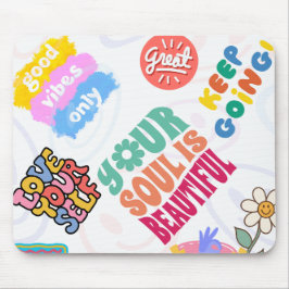 やる気を起こさせる数々の色 マウスパッド