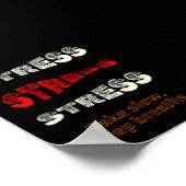 やる気を起こさせる文字デザイン ポスター (角)