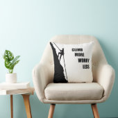 やる気を起こさせる登山ロッククライミングことわざ クッション (椅子)