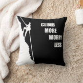 やる気を起こさせる登山ロッククライミングことわざ クッション (ブランケット)
