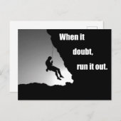 やる気を起こさせる登山ロッククライミングことわざ シーズンポストカード (正面/裏面)