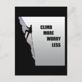 やる気を起こさせる登山ロッククライミングことわざ ポストカード (正面)