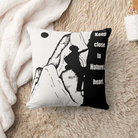 やる気を起こさせる登山ロッククライミング クッション (ブランケット)