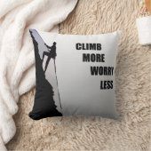 やる気を起こさせる登山ロッククライミング クッション (ブランケット)