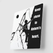 やる気を起こさせる登山ロッククライミング スクエア壁時計 (傾斜)