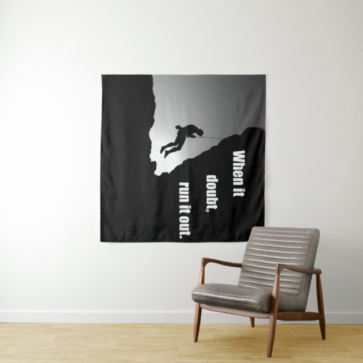 やる気を起こさせる登山ロッククライミング タペストリー (インサイチュ(横))