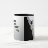 やる気を起こさせる登山ロッククライミング マグカップ (中央)