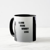 やる気を起こさせる登山ロッククライミング マグカップ (正面左)