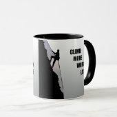 やる気を起こさせる登山ロッククライミング マグカップ (正面右)