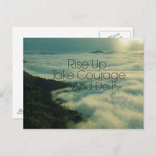 やる気を起こさせる聖書の名言 ポストカード (正面/裏面)