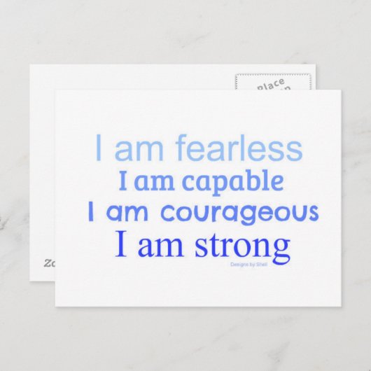 やる気を起こさせる肯定文 ポストカード (正面/裏面)