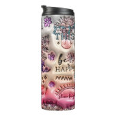 やる気を起こさせる肯定:光沢のある自己気に タンブラー (回転右)