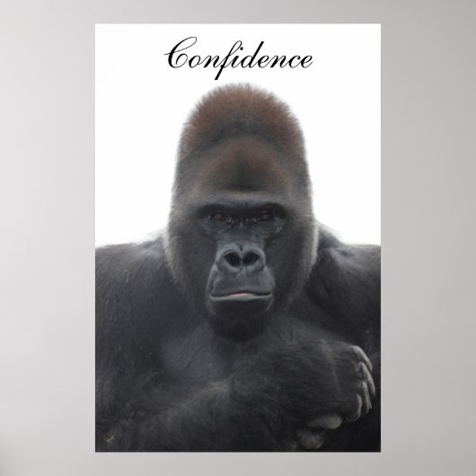 やる気を起こさせる自信 ポスター (正面)