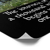 やる気を起こさせる自然ポスターzen引用文ザ・ジャーニー ポスター (角)